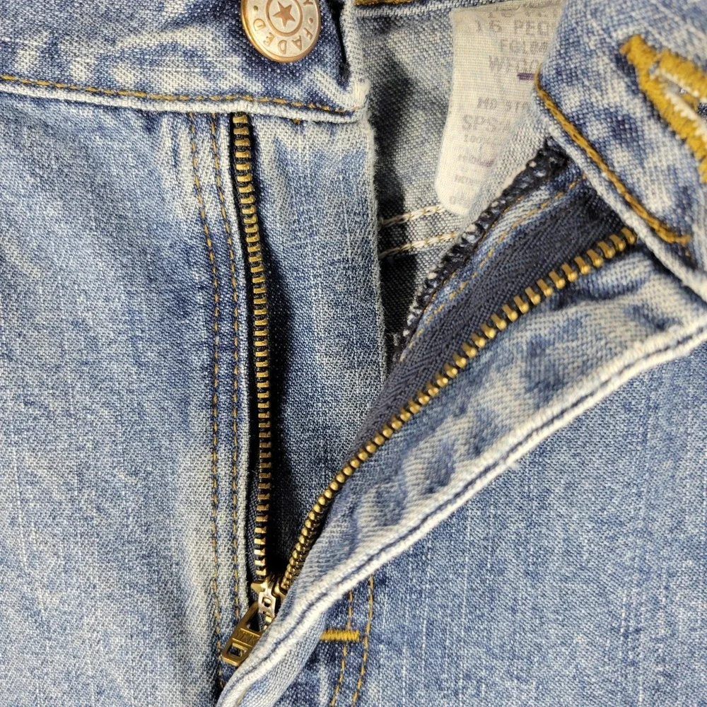 Vintage 90s Faded Glory Womens Jeans‎ 16P Classic Fit Straight Leg